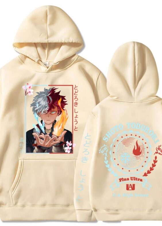 Anime My Hero Academia Shoto Todoroki Hoodie