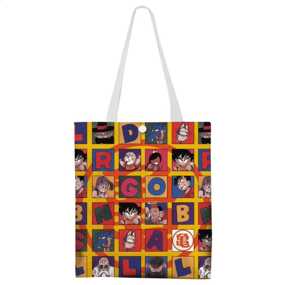 Anime Dragon Ball Characters Printed Reusable Tote Bag Anime Dragon Ball Characters Printed Reusable Tote Bag