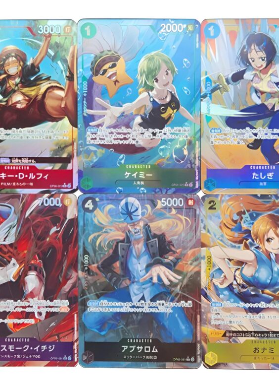 6Pcs/set One Piece Anime Characters Trading Cards