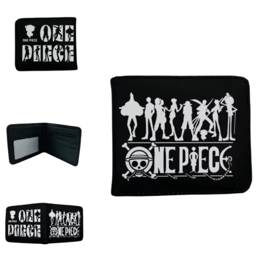 Anime One Piece Characters Silhouette Printed Wallet