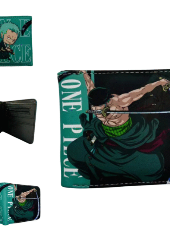 One Piece Anime Roronoa Zoro Printed Two Fold Wallet