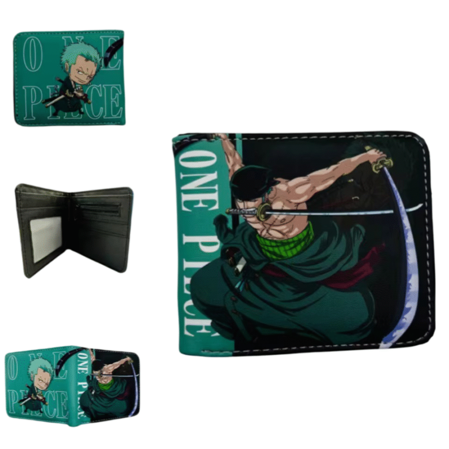 One Piece Anime Roronoa Zoro Printed Two Fold Wallet One Piece Anime Roronoa Zoro Printed Two Fold Wallet