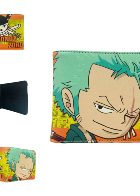 Anime One Piece Roronoa Zoro Printed Wallet