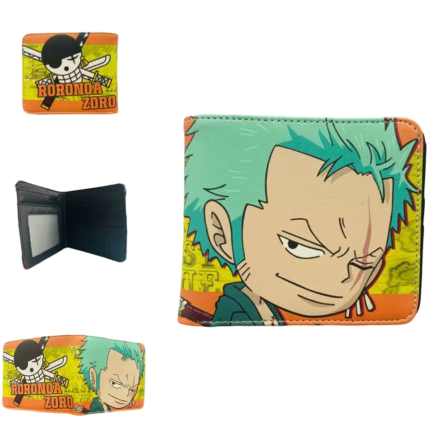 Anime One Piece Roronoa Zoro Printed Wallet