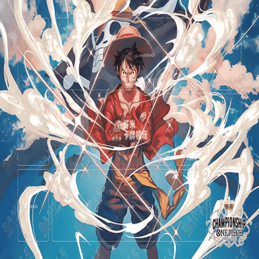 Anime One Piece Luffy And Flag Trading Card Game Mat Anime One Piece Luffy And Flag Trading Card Game Mat