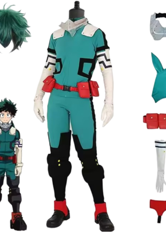 Anime My Hero Academia Izuku Midoriya Cosplay Costume Set