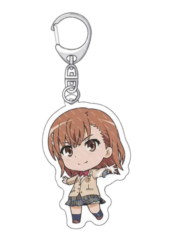 A Certain Magical Index Anime Misaka Mikoto Keychain