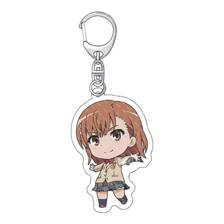 A Certain Magical Index Anime Misaka Mikoto Keychain A Certain Magical Index Anime Misaka Mikoto Keychain