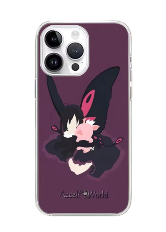 Accel World Anime Kuroyukihime With Pink Pig iPhone Case