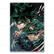 Anime My Hero Academia Izuku Midoriya Canva Poster