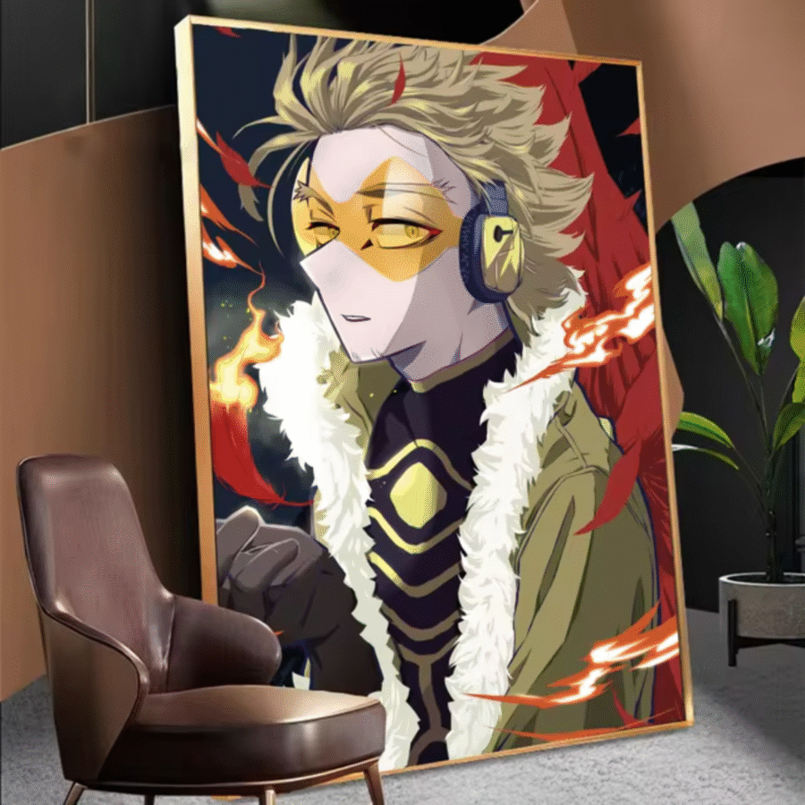 My Hero Academia Anime Hawks Painting Art Wall Decor My Hero Academia Anime Hawks Painting Art Wall Decor