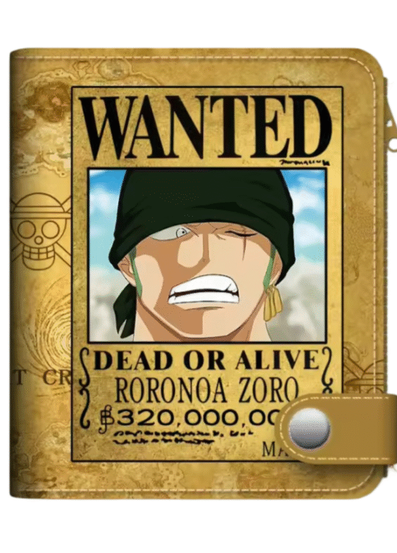 Anime One Piece Dead Or Alive Roronoa Zoro Wallet