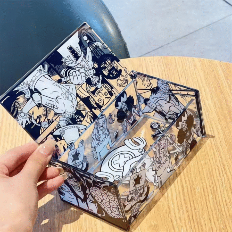 Anime One Piece Acrylic Splicing Storage Box Anime One Piece Acrylic Splicing Storage Box