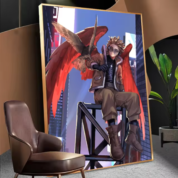 Anime My Hero Academia Hawks Painting Wall Art