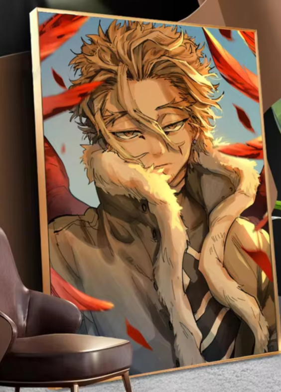 Anime My Hero Academia Hawks Painting Art Wall Decor