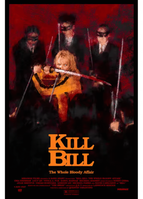 Anime Kill Bill: The Whole Bloody Affair Painting Wall Art