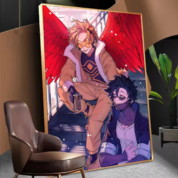 Anime My Hero Academia Hawks And Dabi Painting Wall Decor