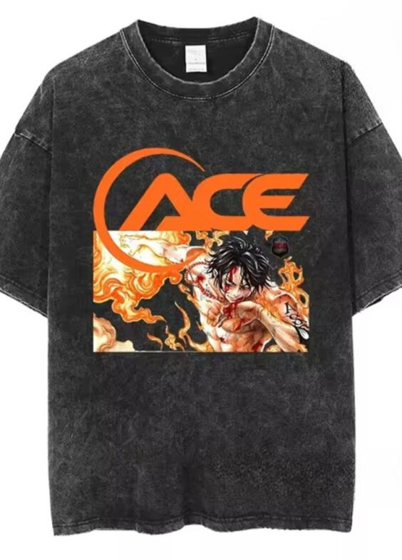 One Piece Anime Portgas D. Ace T-Shirt For Men And Women