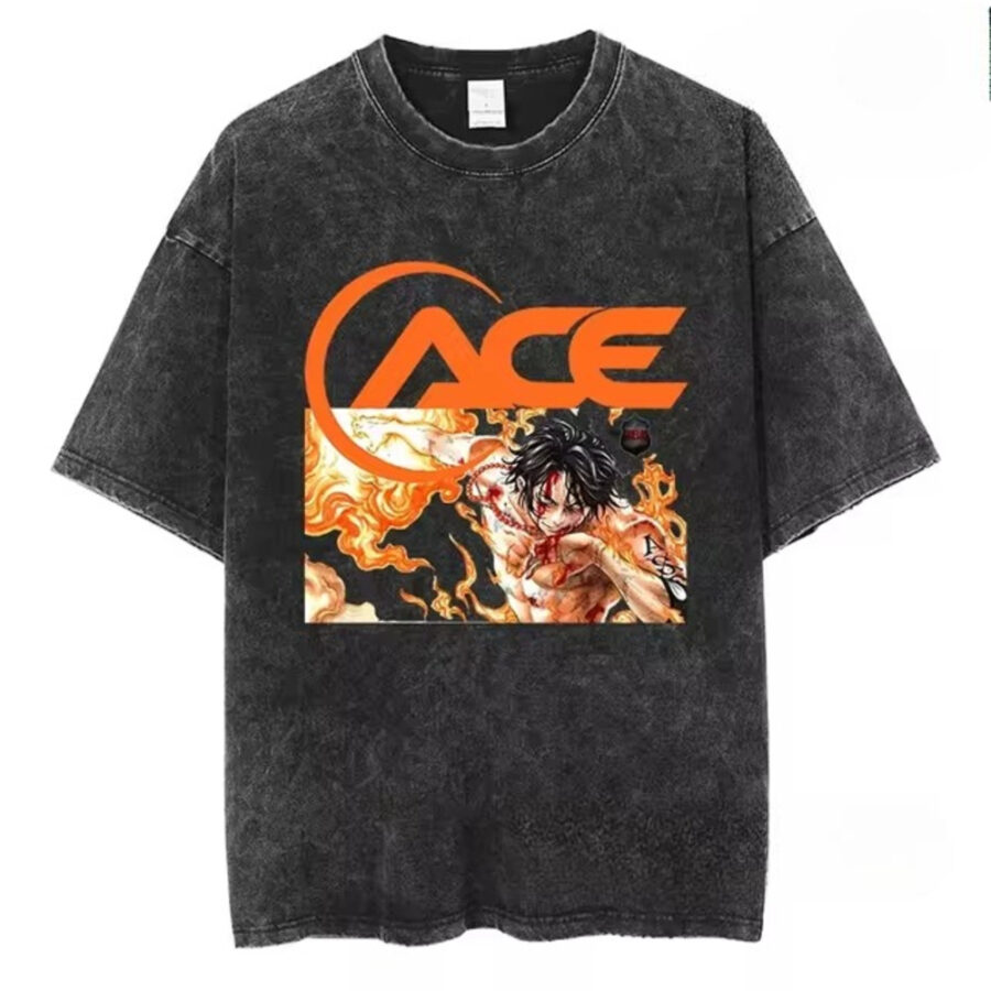 One Piece Anime Portgas D. Ace T-Shirt For Men And Women