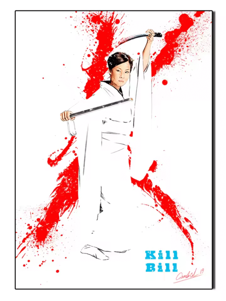 Anime Kill Bill O-Ren Ishii Painting Wall Art Anime Kill Bill O-Ren Ishii Painting Wall Art