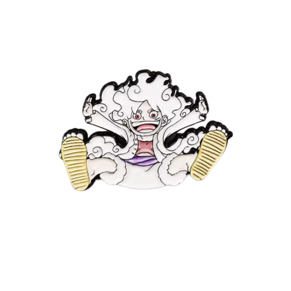 Anime One Piece Luffy Gear 5 Enamel Brooch Anime One Piece Luffy Gear 5 Enamel Brooch