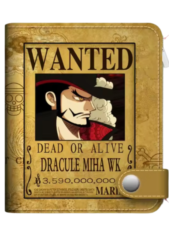 Anime One Piece Dead Or Alive Dracule Mihawk Wallet