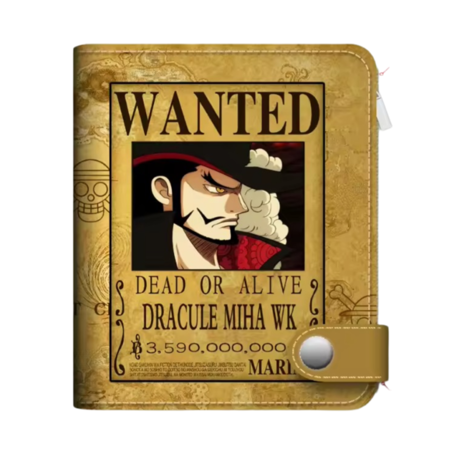 Anime One Piece Dead Or Alive Dracule Mihawk Wallet