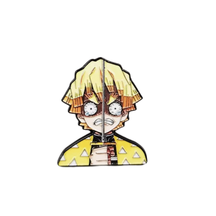 Anime Demon Slayer Zenitsu Agatsuma Enamel Brooch Anime Demon Slayer Zenitsu Agatsuma Enamel Brooch