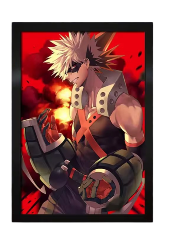 My Hero Academia Anime Katsuki Bakugo Painting Wall Decor