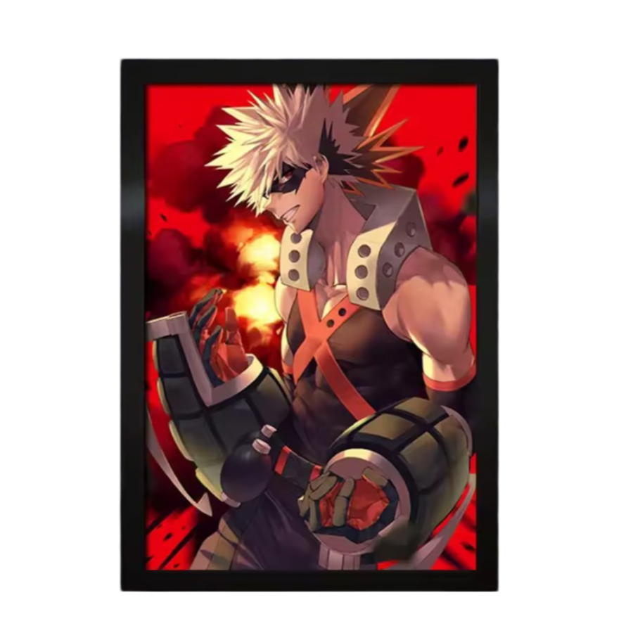 My Hero Academia Anime Katsuki Bakugo Painting Wall Decor