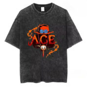One Piece Anime Portgas D. Ace Short Sleeve T-Shirt