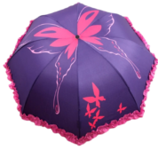 Anime Accel World Kuroyukihime Butterfly Lace Umbrella