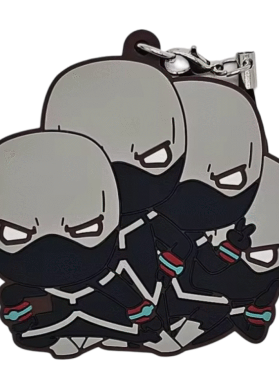 My Hero Academia Anime Twice Rubber Keychain