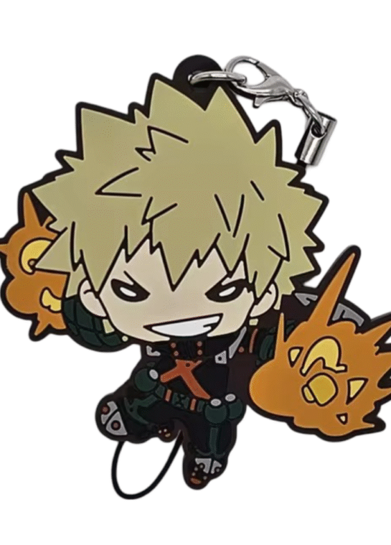 My Hero Academia Anime Katsuki Bakugo Rubber Keychain