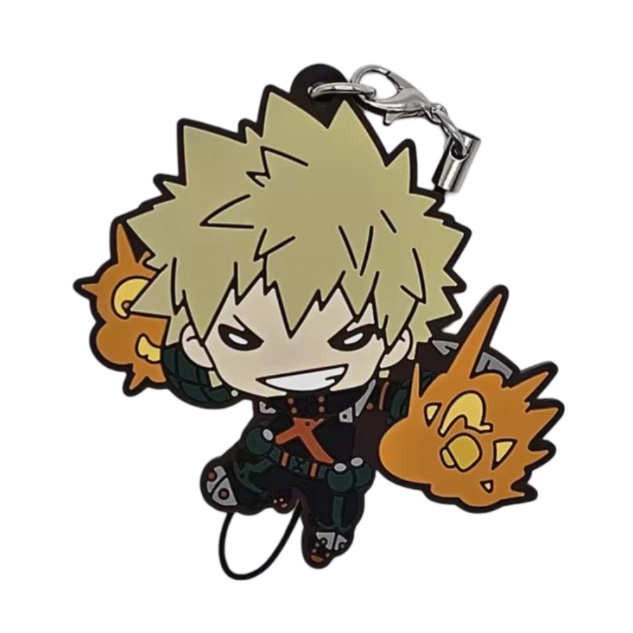My Hero Academia Anime Katsuki Bakugo Rubber Keychain My Hero Academia Anime Katsuki Bakugo Rubber Keychain