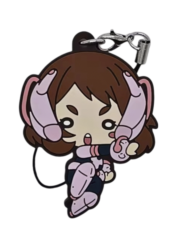 My Hero Academia Anime Ochaco Uraraka Rubber Keychain