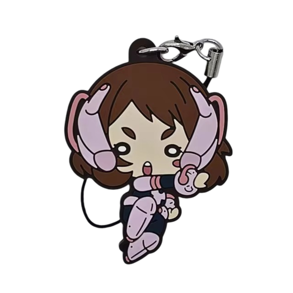 My Hero Academia Anime Ochaco Uraraka Rubber Keychain