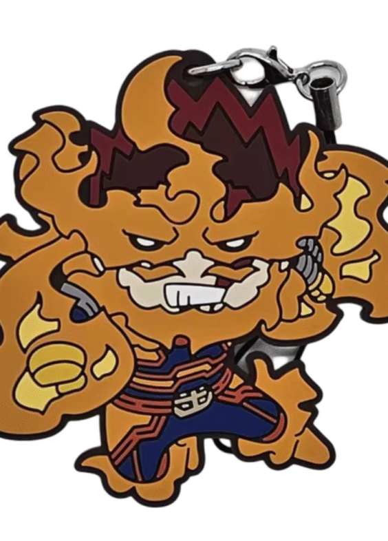 My Hero Academia Anime Endeavor Rubber Keychain