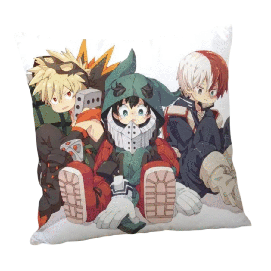 Anime My Hero Academia Izuku Midoriya With Friends Pillowcase Anime My Hero Academia Izuku Midoriya With Friends Pillowcase