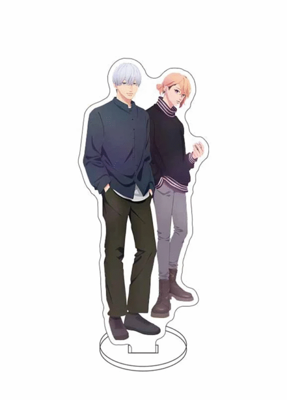 15cm Anime A Sign of Affection Itsuomi Nagi And Kokoro Iyanagi Acrylic Stand