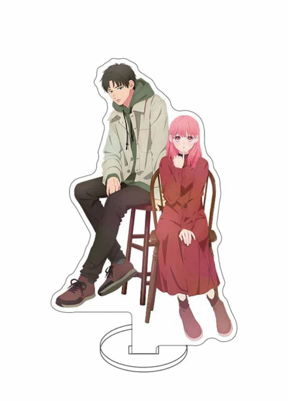 15cm Anime A Sign of Affection Oushi Ashioki And Yuki Itose Acrylic Stand