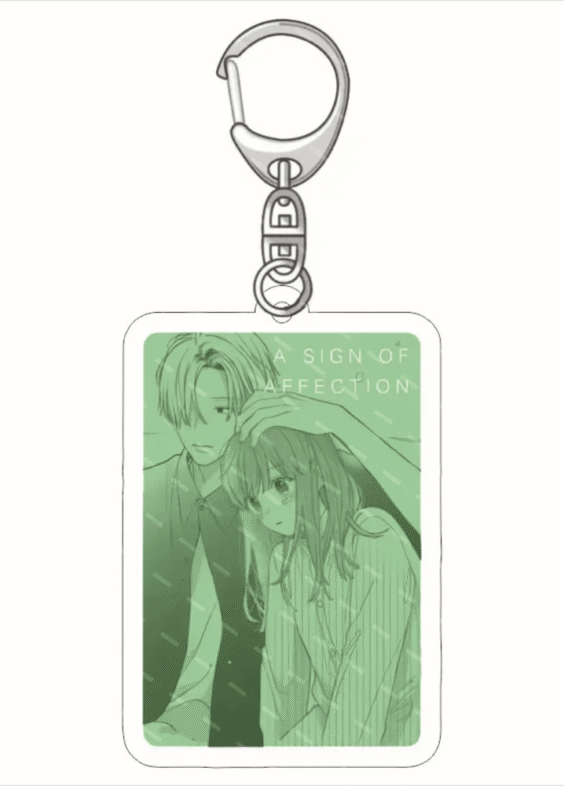 Anime A Sign of Affection Yubisaki To Renren Green Acrylic Keychain