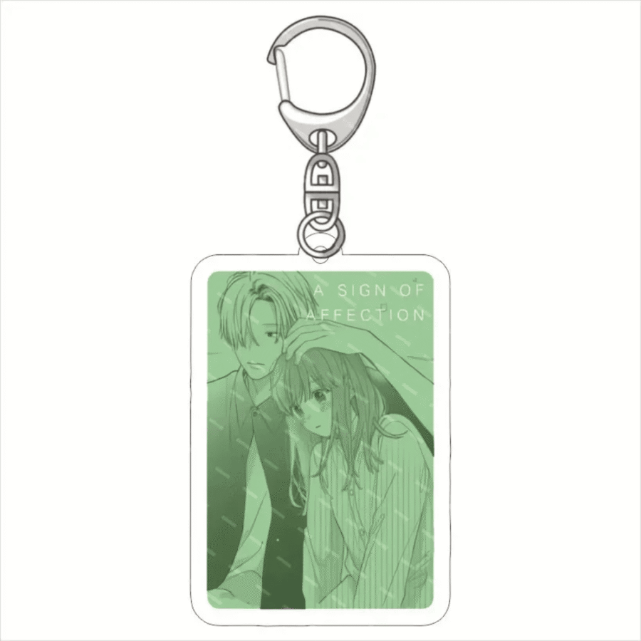 Anime A Sign of Affection Yubisaki To Renren Green Acrylic Keychain Anime A Sign of Affection Yubisaki To Renren Green Acrylic Keychain