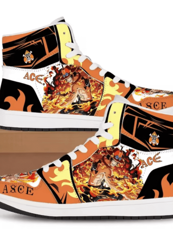 Anime One Piece Portgas D. Ace Casual Shoes For Women