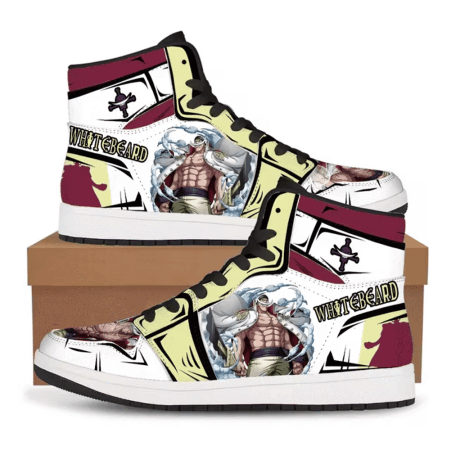 Anime One Piece Whitebeard Edward Newgate Casual Shoes For Men Anime One Piece Whitebeard Edward Newgate Casual Shoes For Men