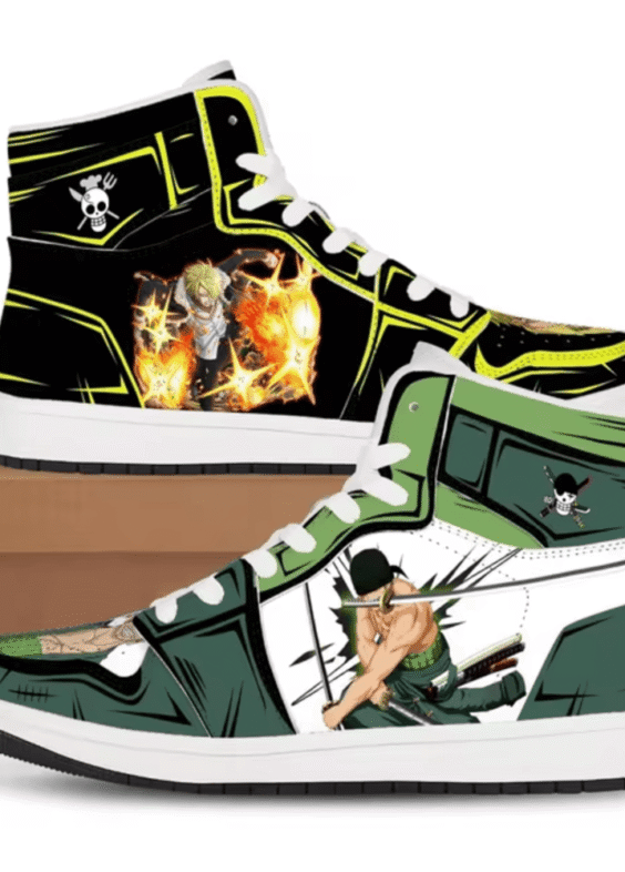 One Piece Anime Sanji And Roronoa Zoro Casual Shoes For Women