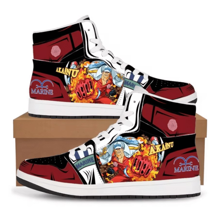 Anime One Piece Akainu Casual Shoes For Men Anime One Piece Akainu Casual Shoes For Men