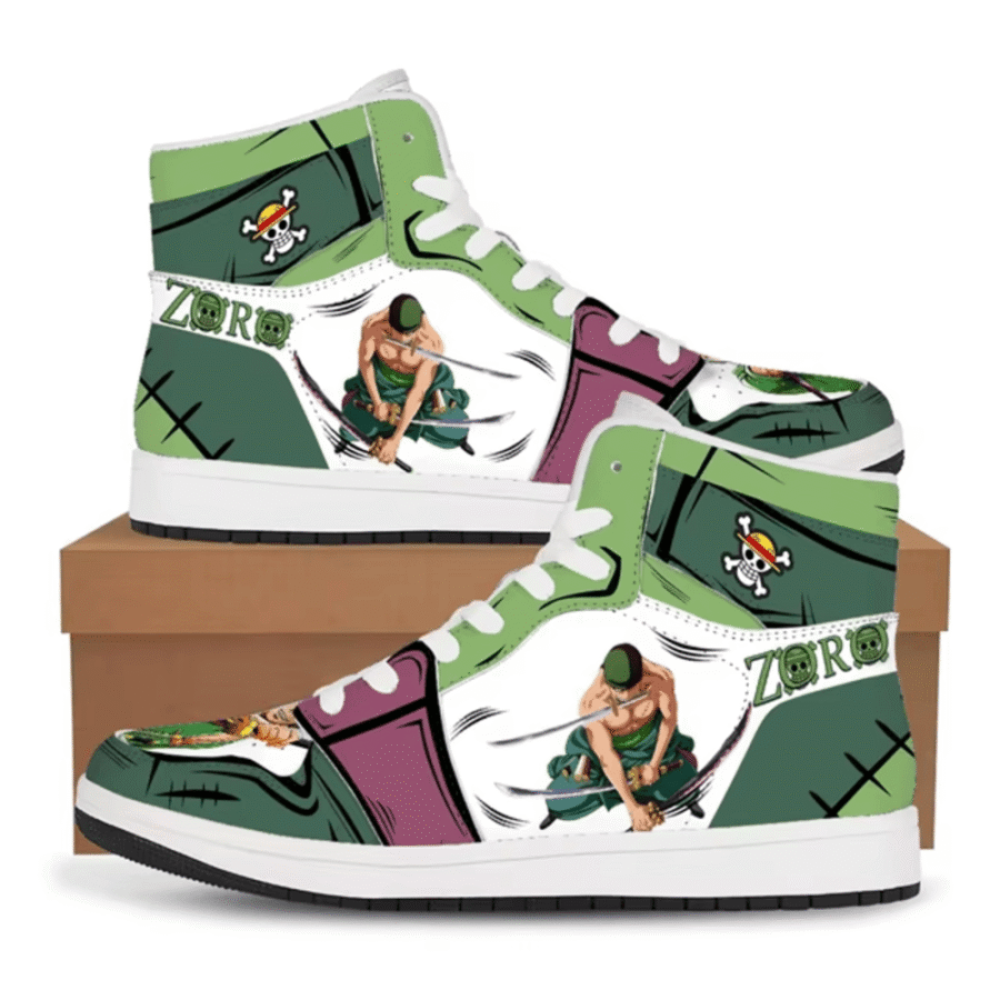 Anime One Piece Roronoa Zoro Casual Shoes For Men Anime One Piece Roronoa Zoro Casual Shoes For Men
