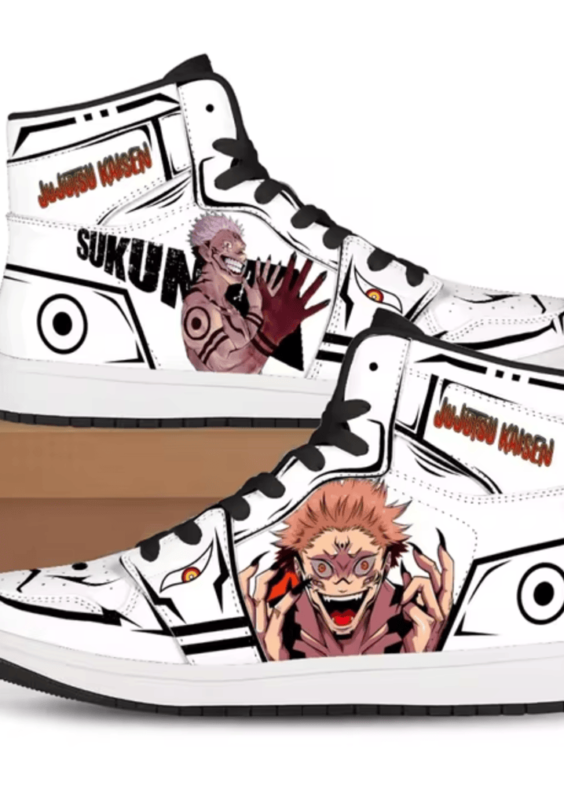 Jujutsu Kaisen Ryomen Sukuna Anime Printed Casual Shoes For Men
