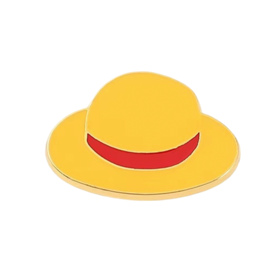 Anime One Piece Monkey D. Luffy Cap Enamel Pin Anime One Piece Monkey D. Luffy Cap Enamel Pin